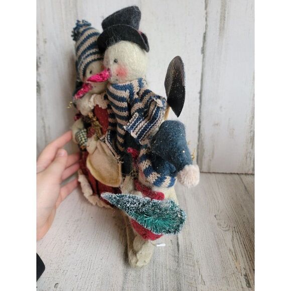 Mother Brown's snowman family fall figure home decor glitter - Picture 6 of 12